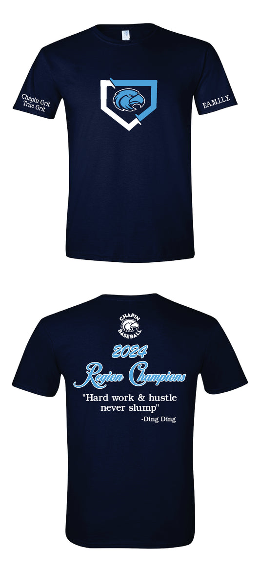 Chapin Baseball Region Champions Shirts