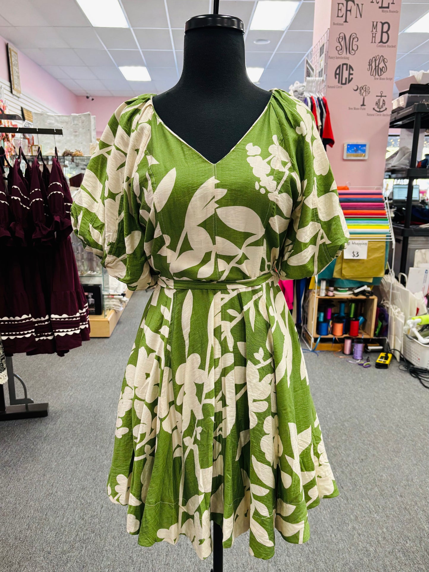 Green Tea Boho Dress