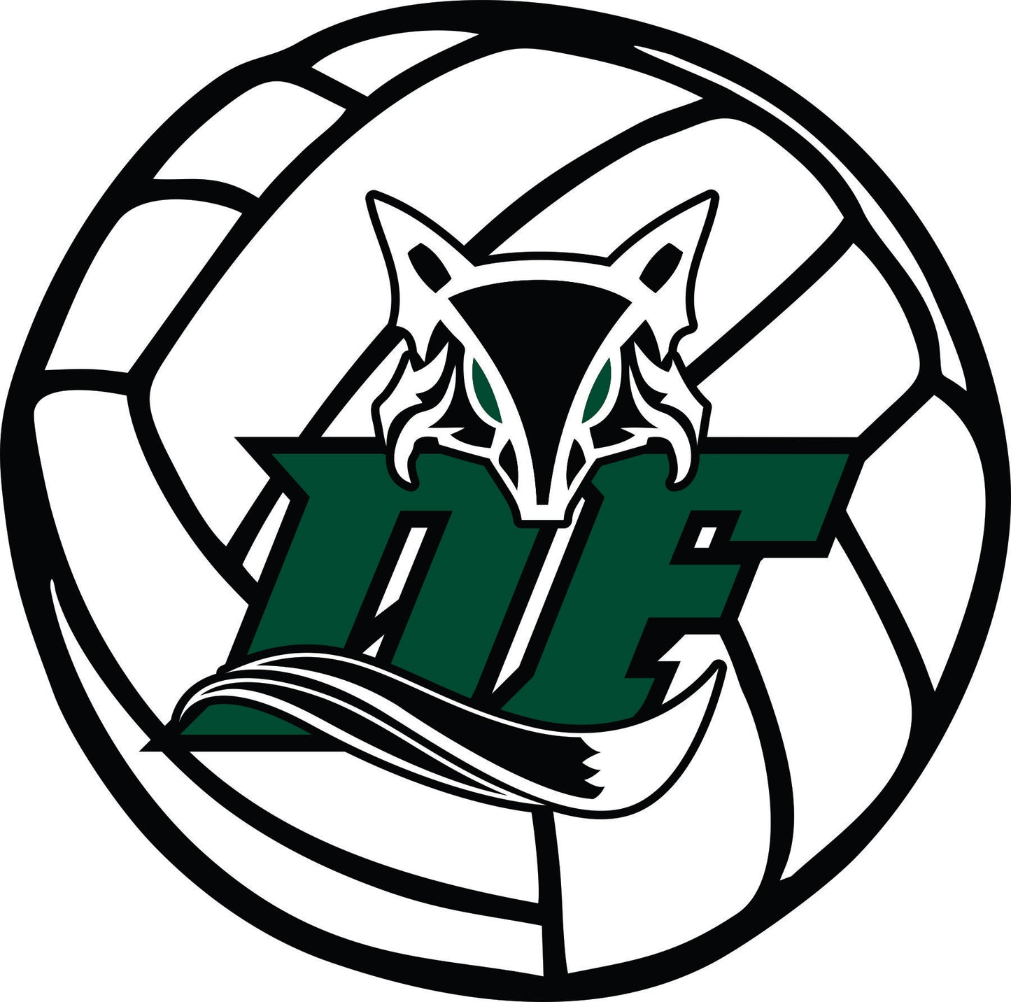 Dutch Fork Volleyball 4" Decal