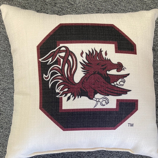 South Carolina Block C Logo Pillow