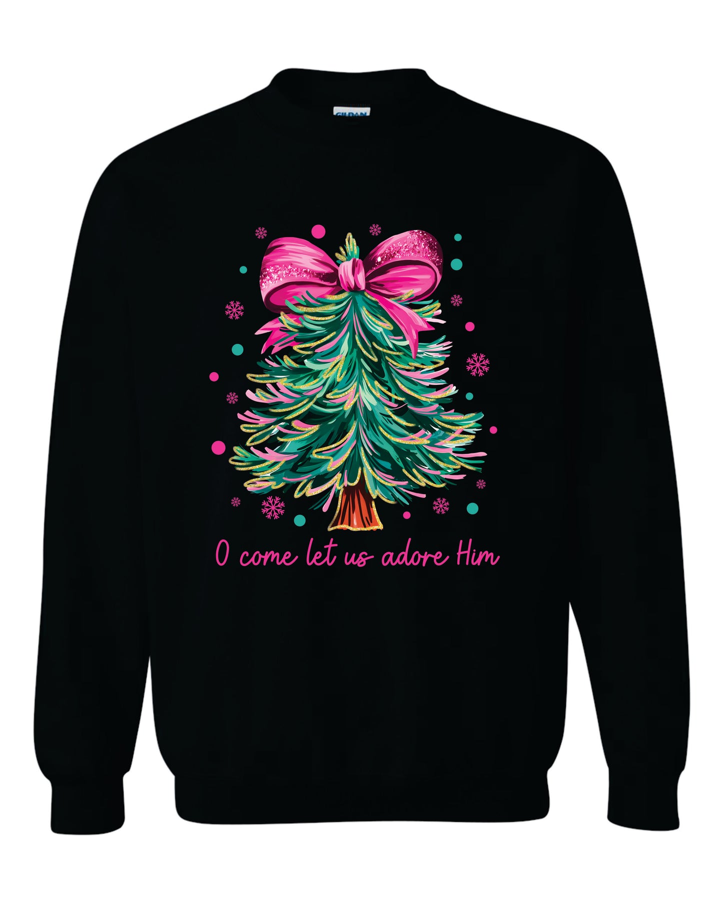 O Come Let Us Adore Him Christmas Tree Shirt