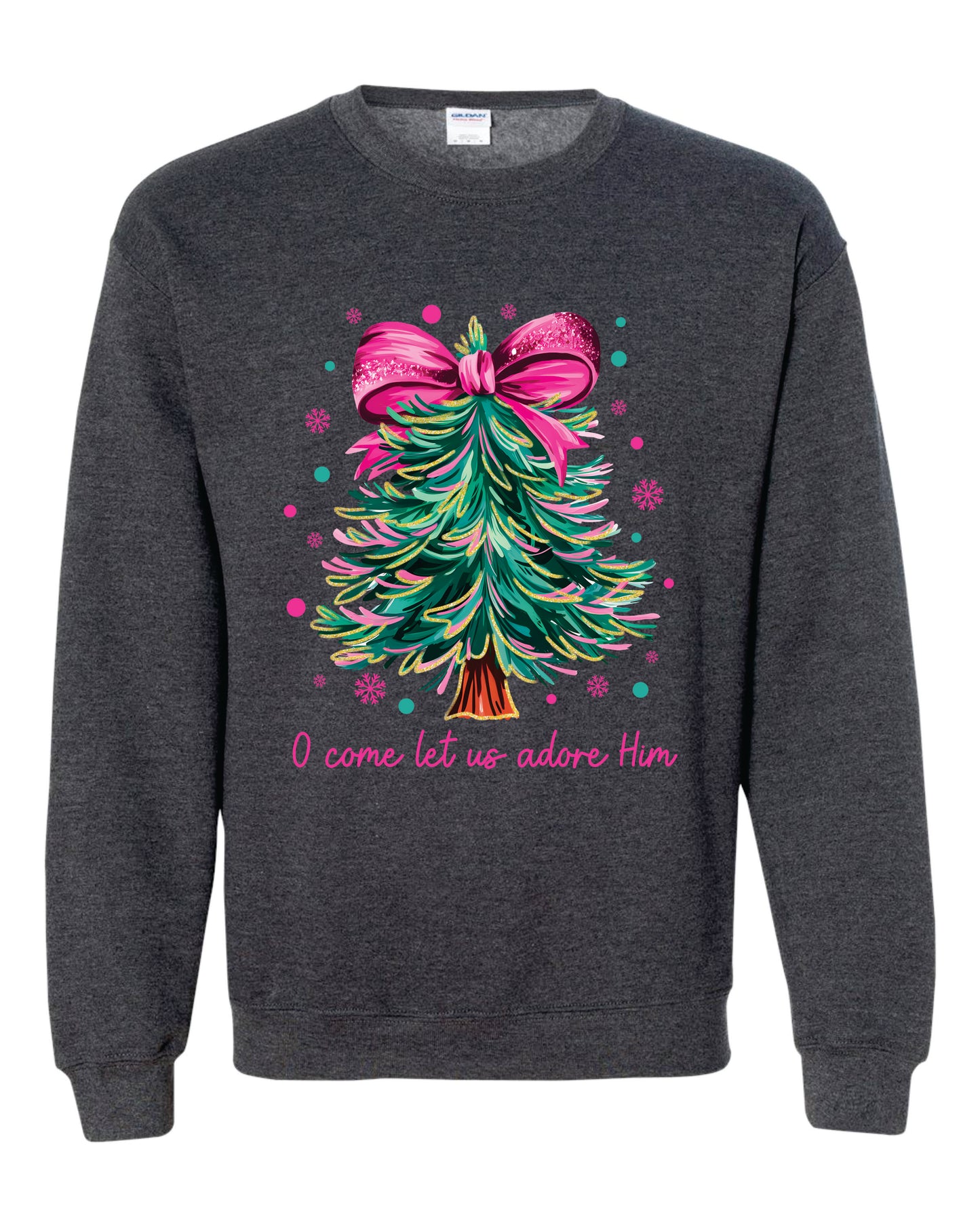 O Come Let Us Adore Him Christmas Tree Shirt