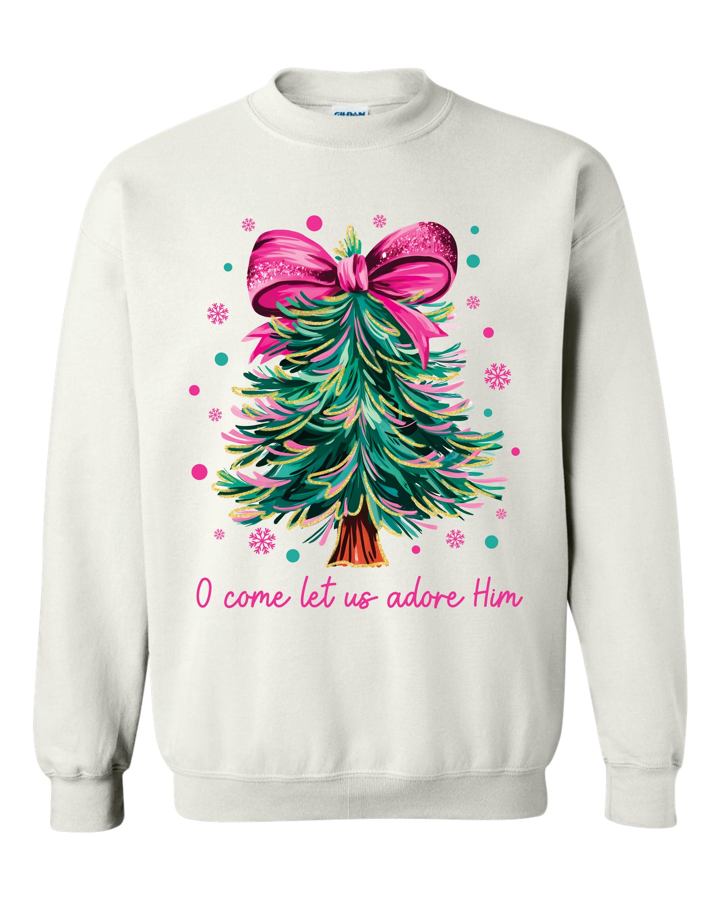 O Come Let Us Adore Him Christmas Tree Shirt