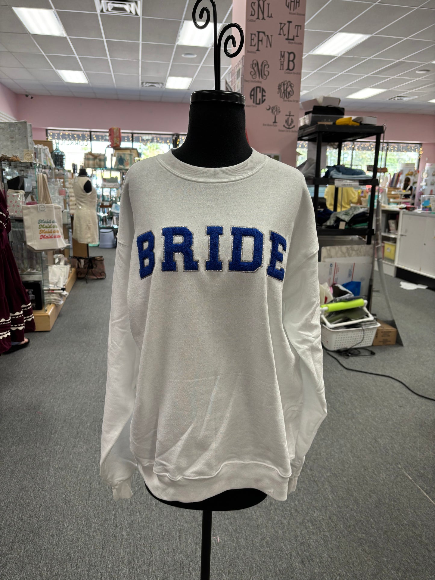 Various Chenille Letters Sweatshirts