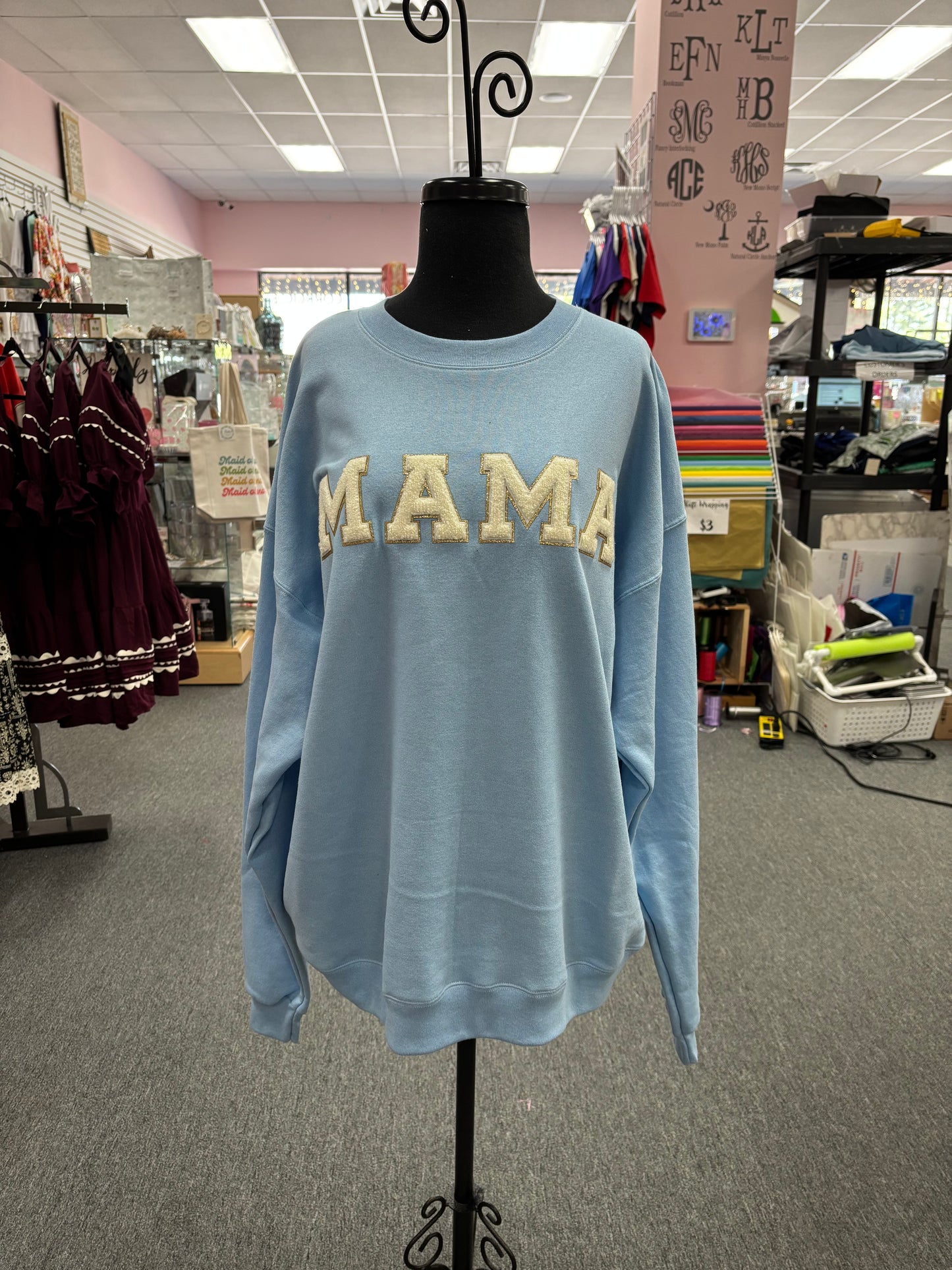Various Chenille Letters Sweatshirts