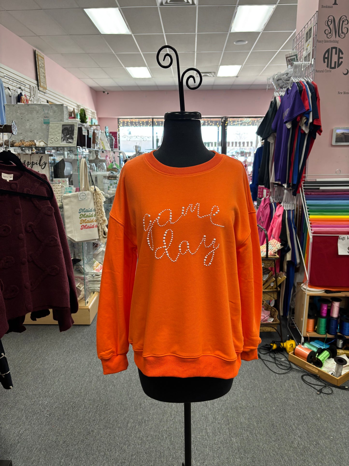 Orange Gameday Button Shirt