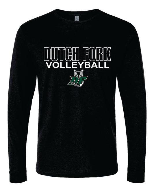 Adult DF Volleyball Tri-blend Long Sleeve Shirt
