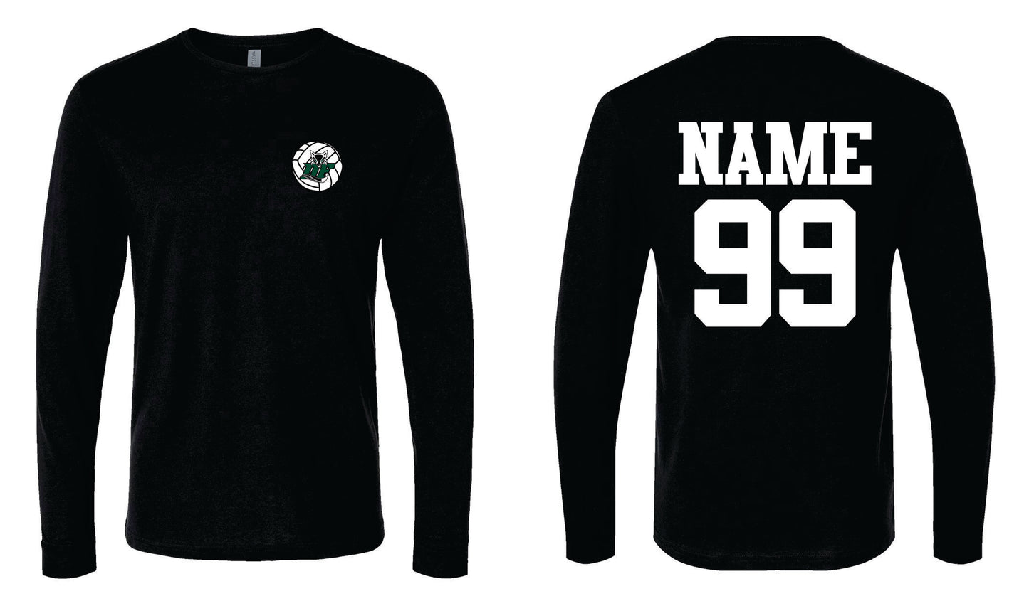 Adult DF Volleyball Tri-blend Long Sleeve Shirt
