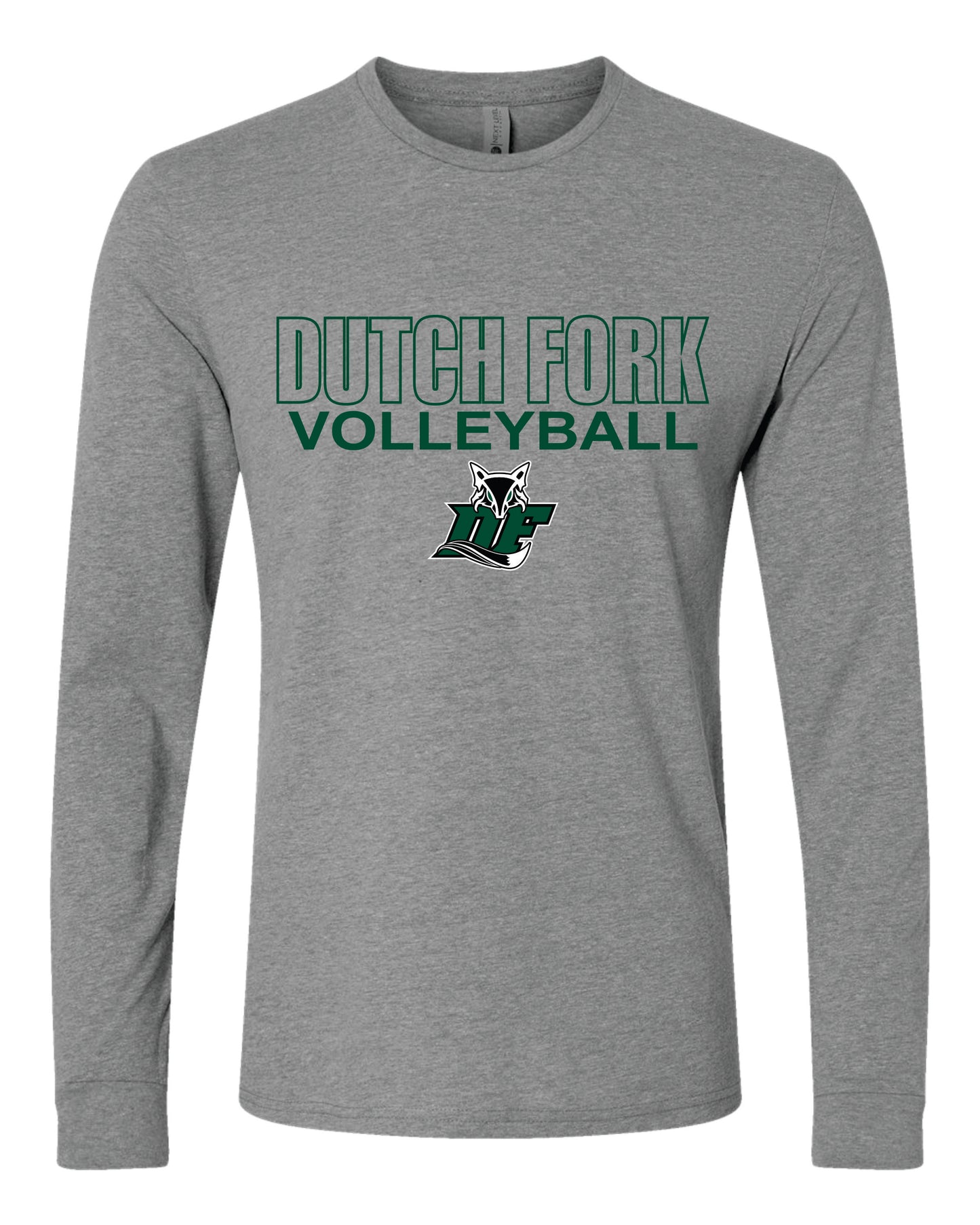 Adult DF Volleyball Tri-blend Long Sleeve Shirt