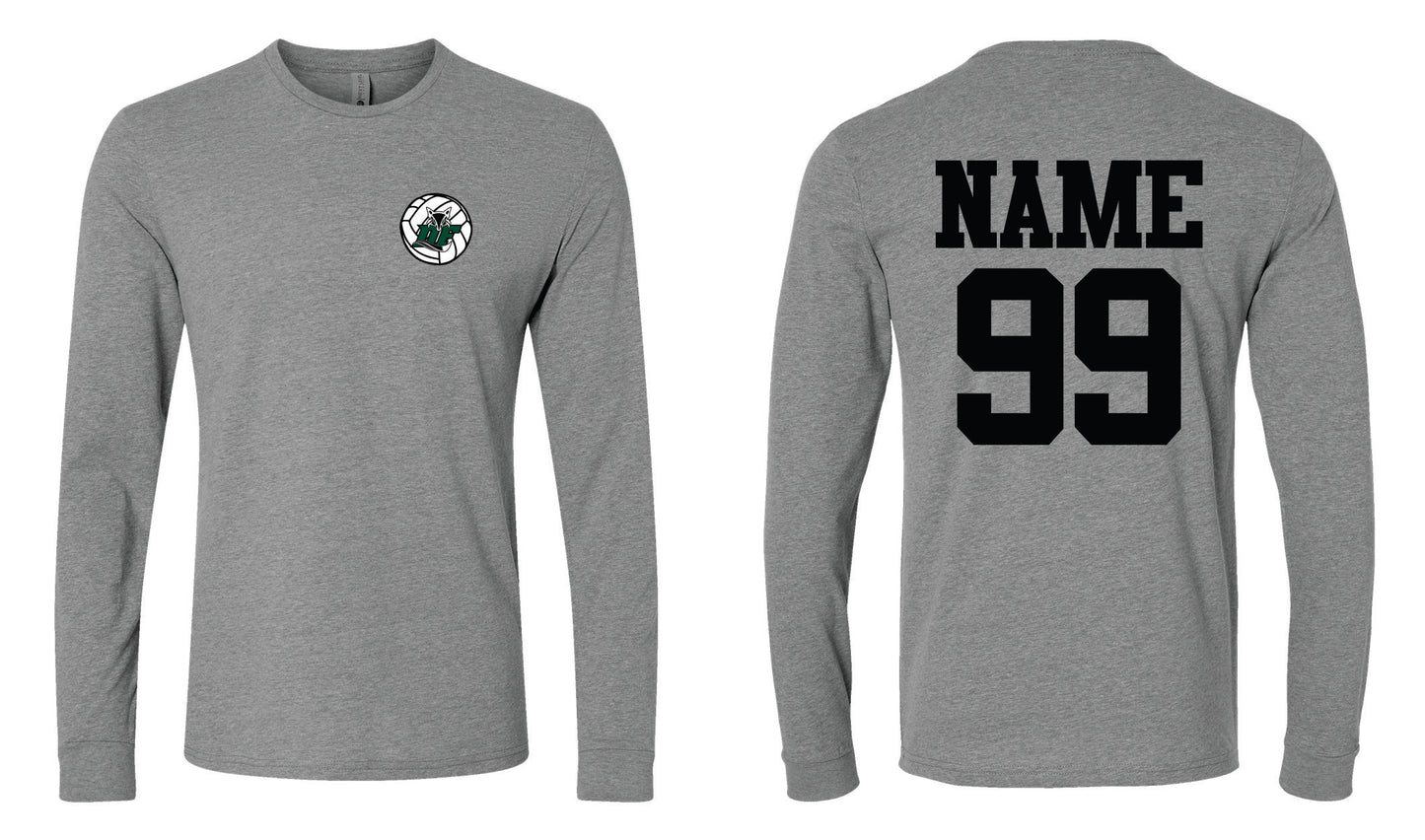 Adult DF Volleyball Tri-blend Long Sleeve Shirt