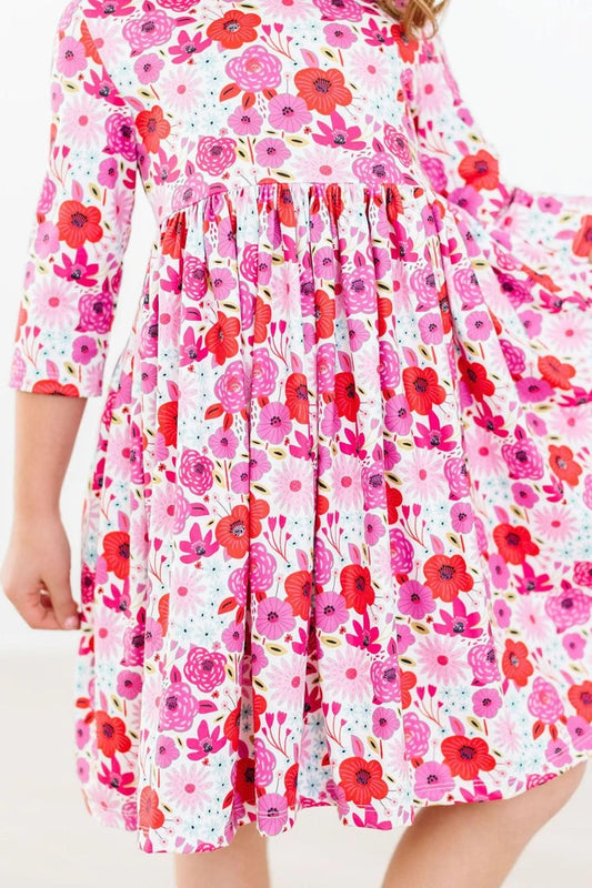 Secret Garden 3/4 Sleeve Dress